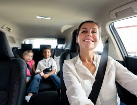 Happy Mother with kids