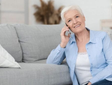 A relaxed woman, showcasing the peace of mind that comes from using a personal concierge service